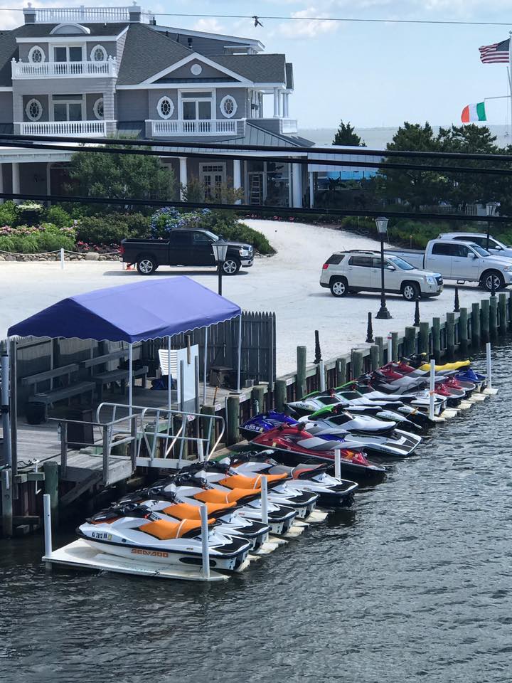 Close-Up Dock View of Route 72 Waverunner & Kayak Rentals